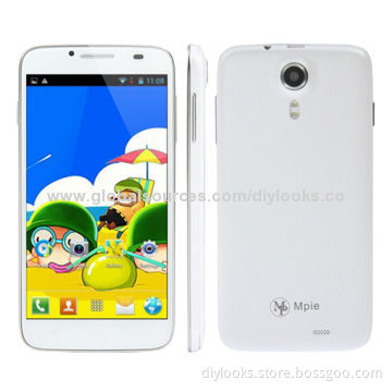 Mpie MP-H118 White, 3G Phablet, GPS + AGPS, Android 4.1.2, MTK6572 1.0GHz Dual Core, 4GB ROM